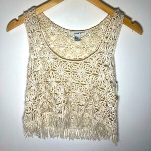 FOREVER 21 FRINGE CROP